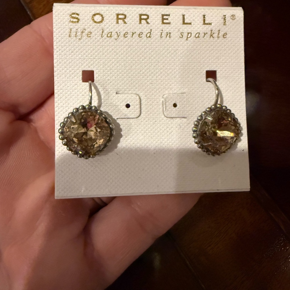 Sorrelli Gold-Tone Crystal Earrings